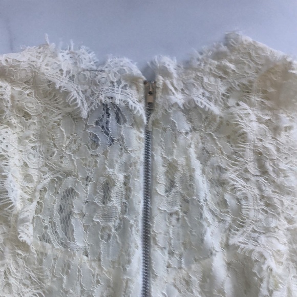 Lord & Taylor Design Lab Lace Dress Ivory Size Large NWT - Picture 14 of 15